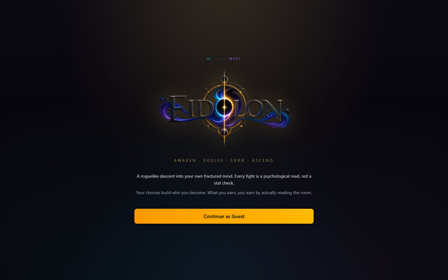 EIDOLON title screen